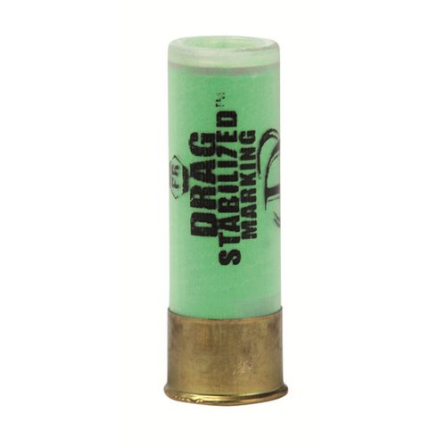 Drag Stabilized 12-Gauge Marking Bean Bag Round