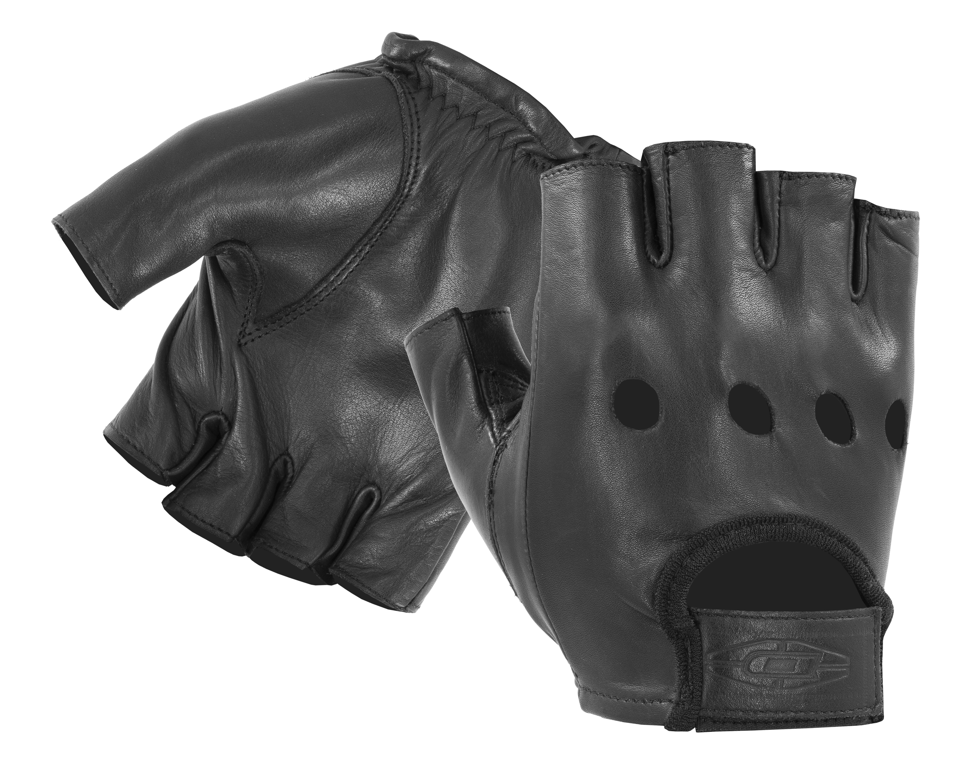 Half-Finger Leather Driving Gloves