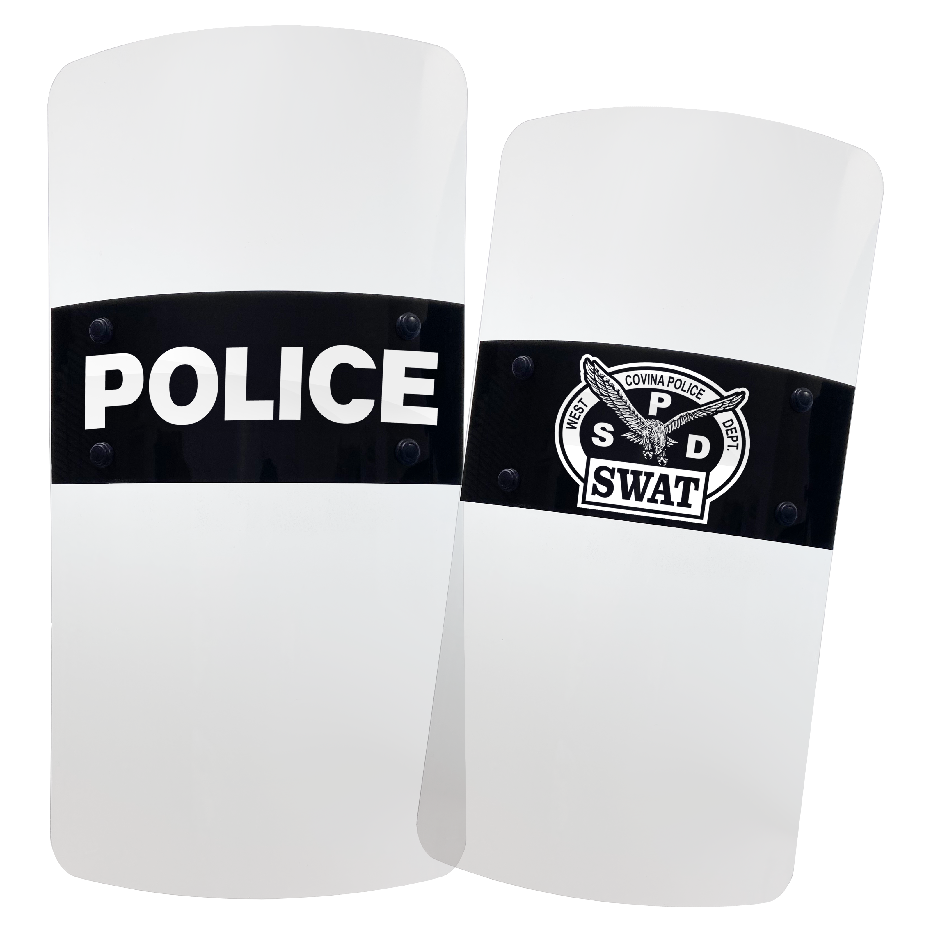 Custom Riot Shield Lettering (Laser UV Application)