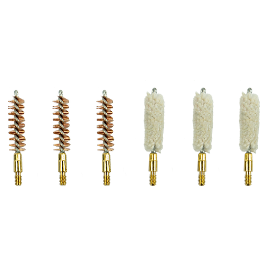 6pc. 9mm Brush & Mop Set  (#8-32 Thread)
