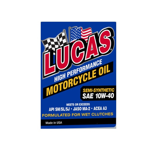 Semi-Synthetic SAE 10W-40 High Performance Motorcycle Oil