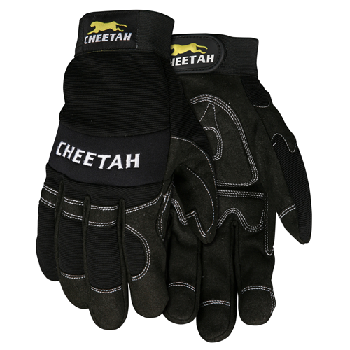 MCR Safety Cheetah Blk Reinforced Palm