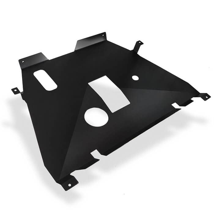 Ford Interceptor Utility 2013-2019 - Black Powder Coated Steel Skid Plate