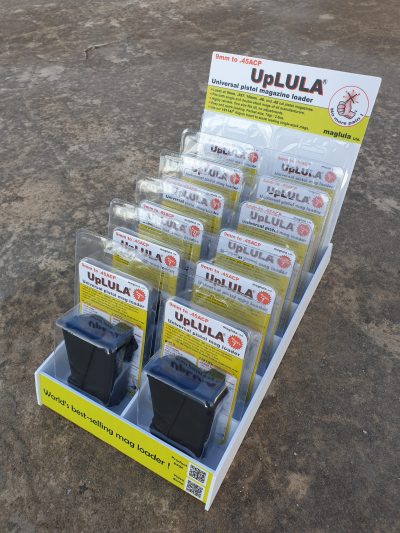 Counter-top display tray for holding 12 x UpLULA loaders
