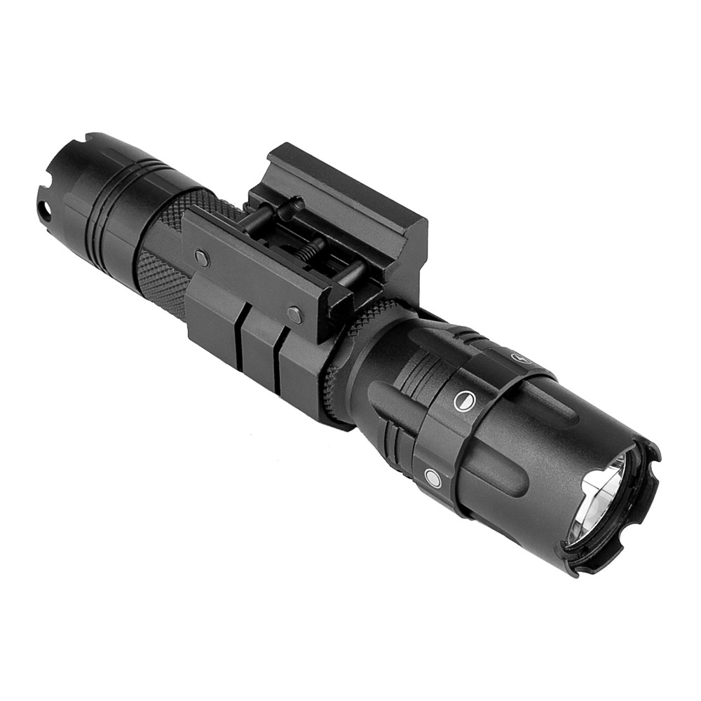 Pro Series Flashlight Mod2/ 3w 500 Lumen/ Modes: High - Low - Strobe/ Rail Mount