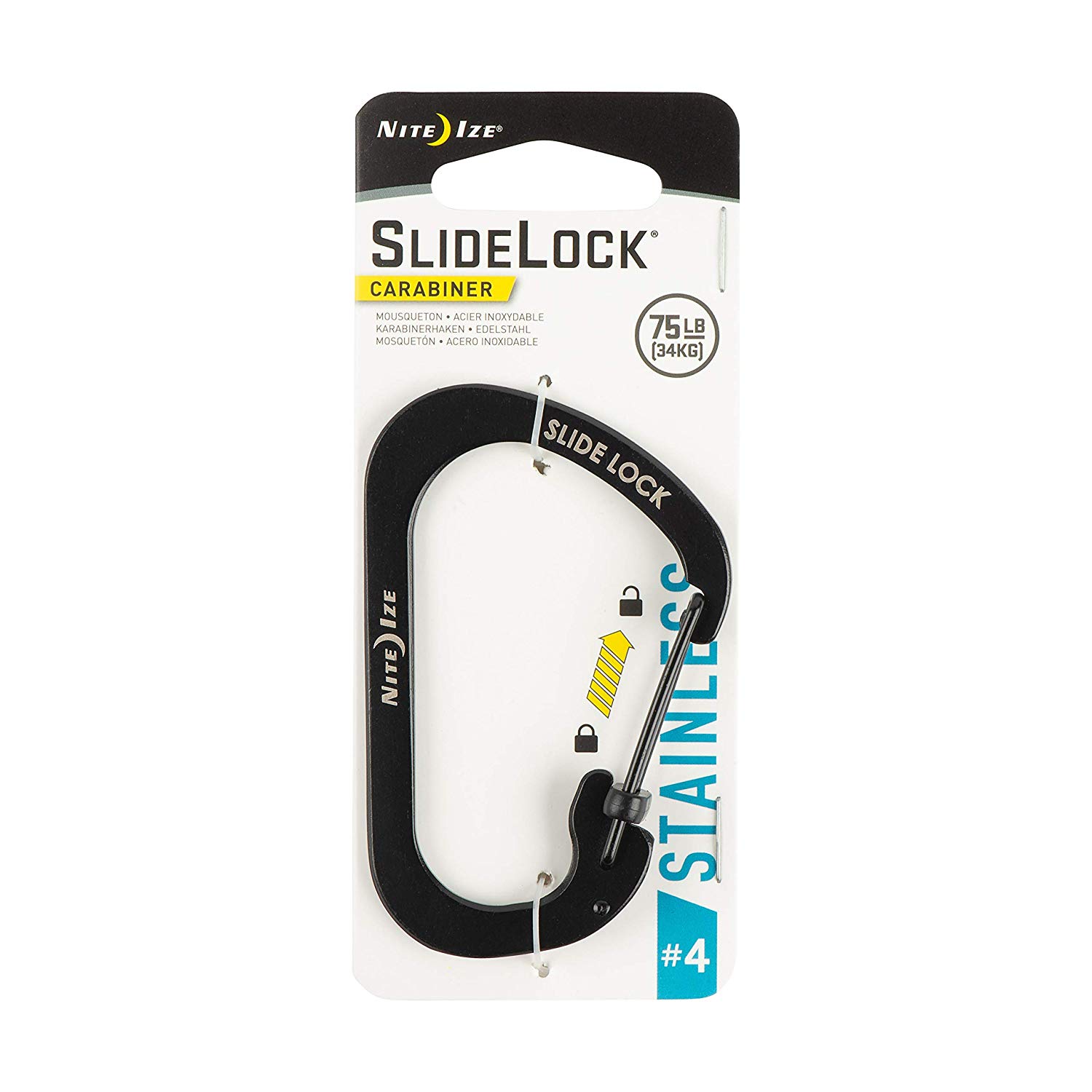 Carabiner Slidelock Steel #4