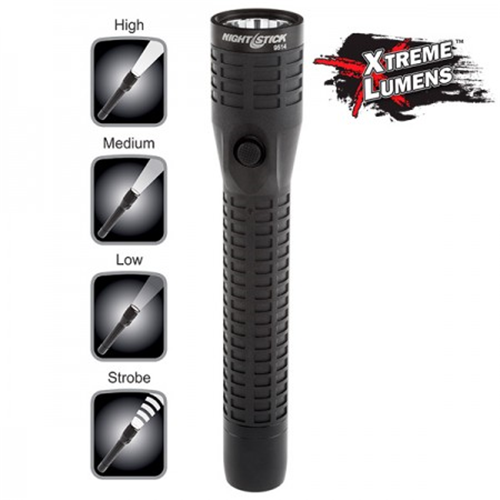 Polymer Multi-Function Duty/Personal-Size Rechargeable Flashlight
