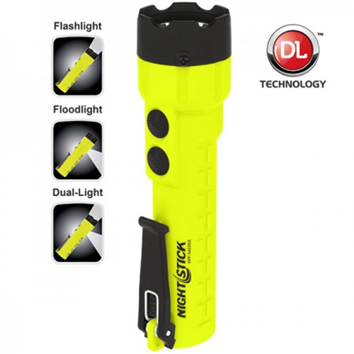 Intrinsically Safe Permissible Dual-Light Flashlight