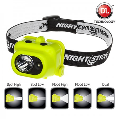 Intrinsically Safe Multi-Function Dual-Light Headlamp