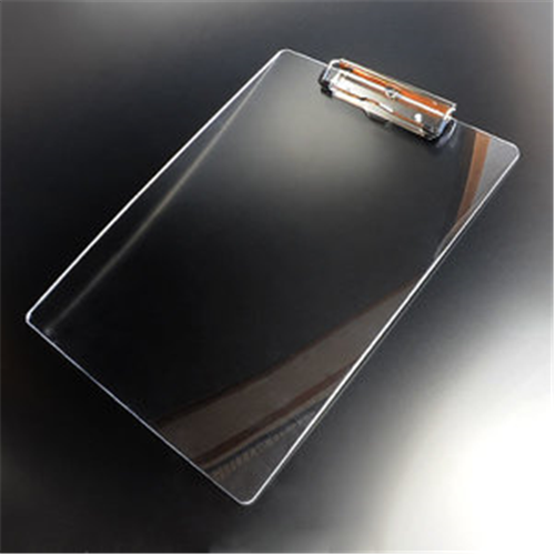 Flat Clipboard Clear-Silver