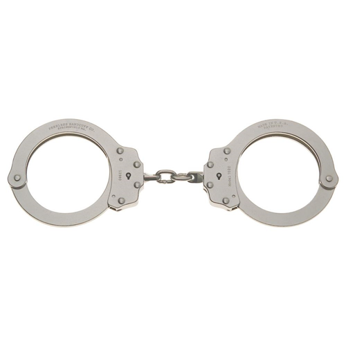 Model 702C Oversize Chain Link Handcuff - Nickel Finish