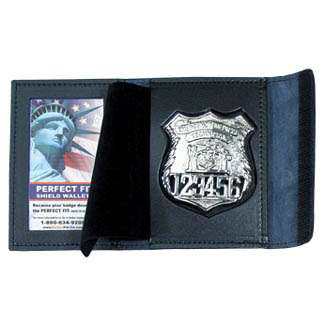 Recessed Badge & ID Case w/ Velcro Closure - 3.25''x4.25''