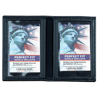 Dress Leather Double ID Case - 3.25''x4.75''