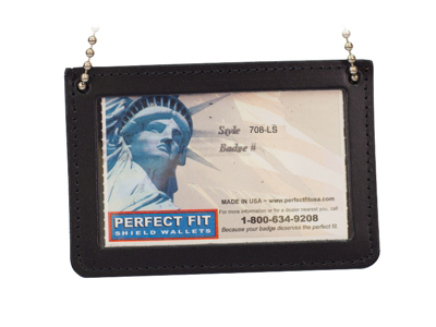 Landscape Double ID Holder for Neck w/ Chain - 2.75''x4.25''