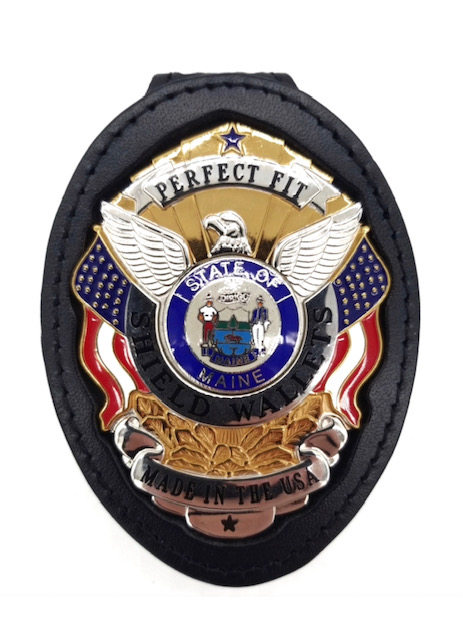 Recessed Belt Clip Badge Holder w/ Pocket & Neck Chain