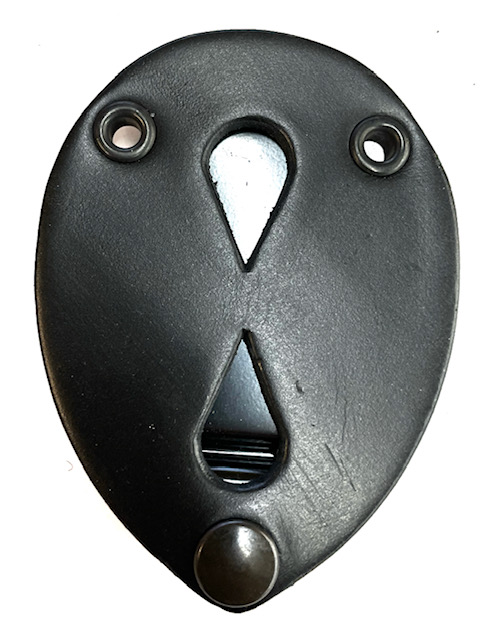 Universal Teardrop Badge Clip w/ Snap & Chain