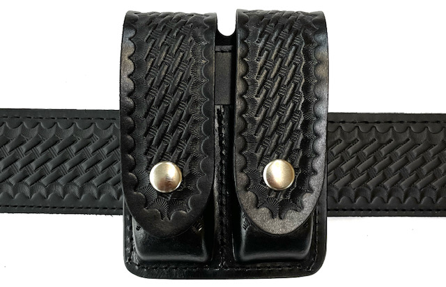 Closed Top Double Mag Pouch Basketweave - Large