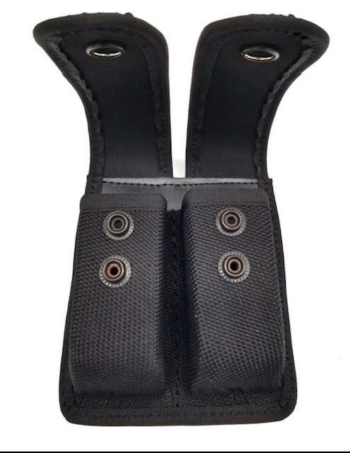 Nylon Closed Top Double Mag Pouch - Large