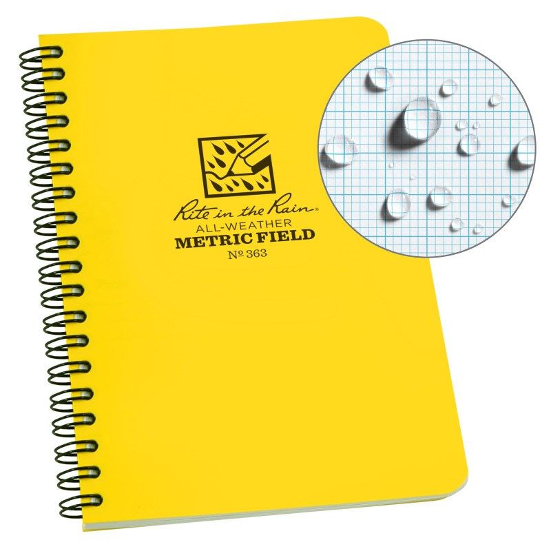 Polydura Side Spiral Field Notebook - 4.875 x 7