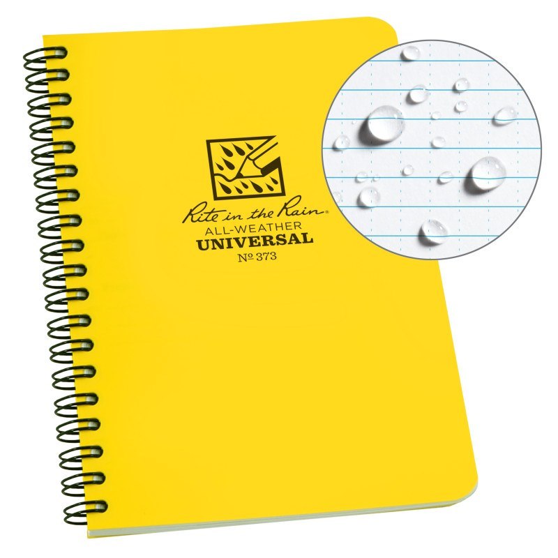 Polydura Side Spiral Universal Notebook - 4.625 x 7