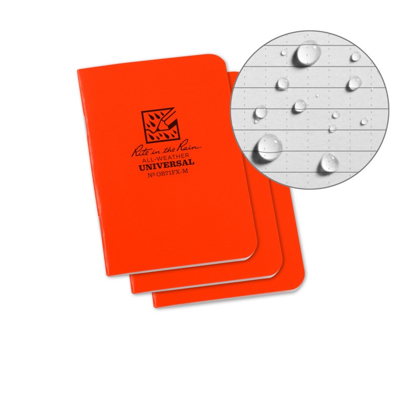Field-Flex Universal Stapled Notebook 4.625 x 7 - 3 Pack