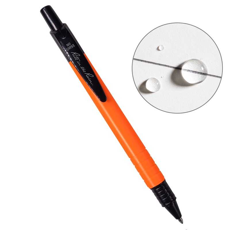 All-Weather Durable Pen - Orange Pen with Black Ink