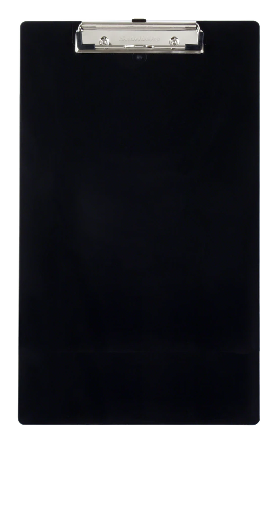 Recycled Plastic Clipboard - Legal - Black