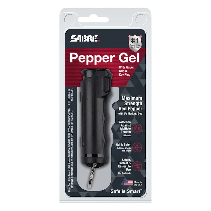 Pepper Gel with Fast Flip Top Safety and Snap-Clip Keychain