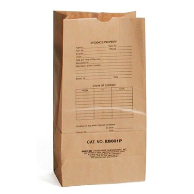 Preprinted Kraft Evidence Bags (Set of 100)
