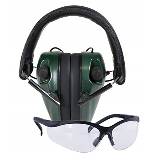 E-Max Lo Pro Elec Muff w/Shooting Glasses