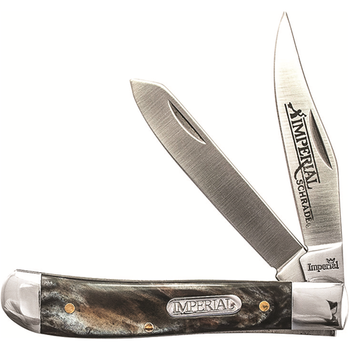 Imperial Stainless Steel 40% ser Blade Pocket Knife