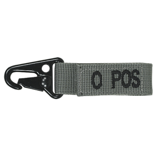 Embroidered Blood Type Tags (O+)