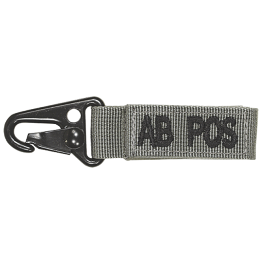 Embroidered Blood Type Tags (AB+)